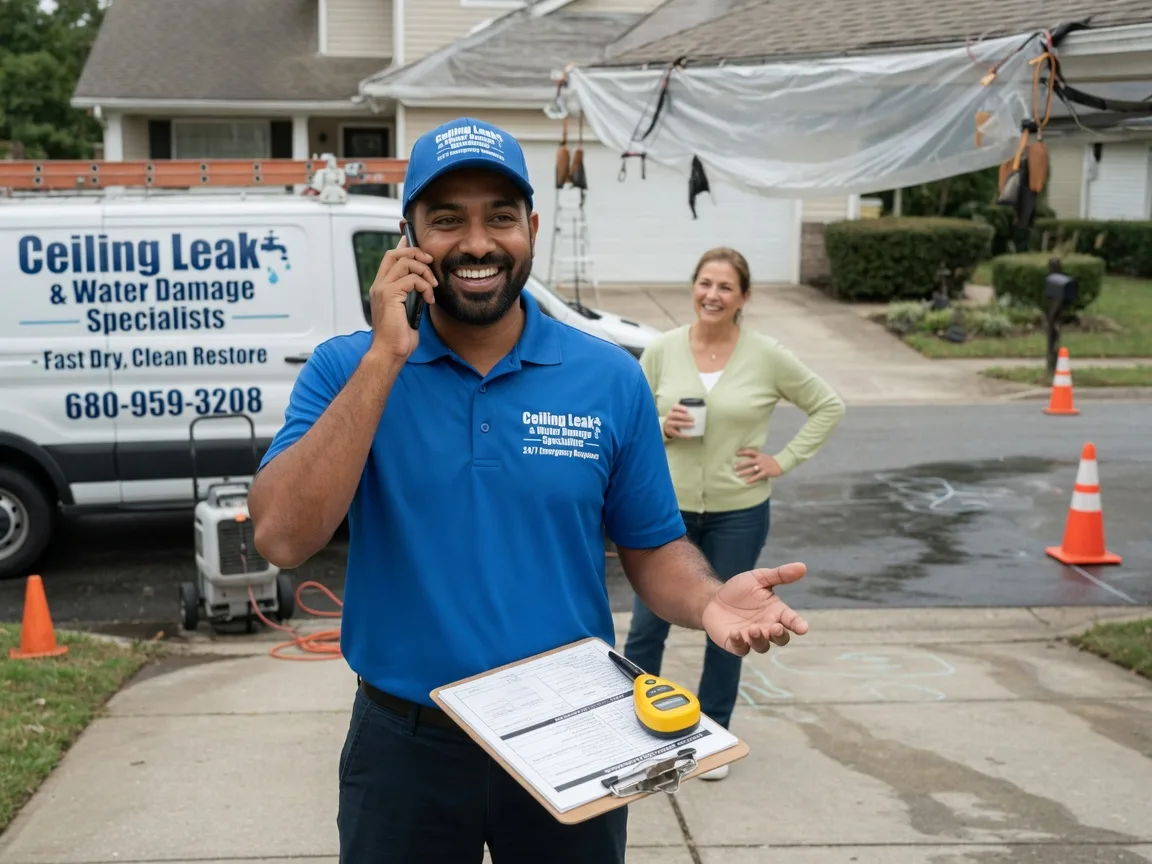 Ceiling Leak Cleanup Crum Lynne, PA FAQs
